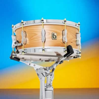 British Drum Co. ARC-14-60-SN Archer Series Yew Wood Snare. 6" x 14" image 1
