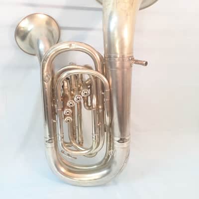 Conn Double Bell Euphonium-Gold Plated-Engraved-Made 1913-Clean-Playable-w/Case! image 2