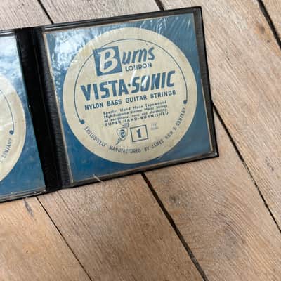 1960’s Burns Vista-Sonic Bass Strings Sleeve Vintage Rare Case Candy image 4