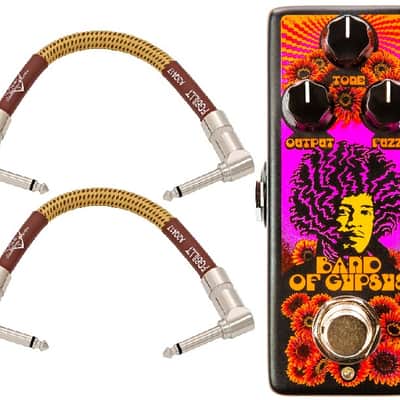 Dunlop JHMS4 Authentic Hendrix '68 Shrine Series Band of Gypsys Fuzz - 2 Free Fender 6" Patch Cables image 1