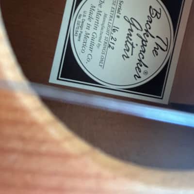Martin Backpacker Steel String 1993 First Version Model MINT with Original Strap, Gigbag and papers image 5