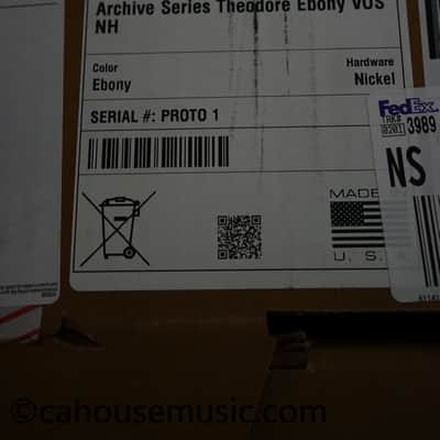 Archive Series Theodore Prototype #1 Electric Guitar - Ebony image 25