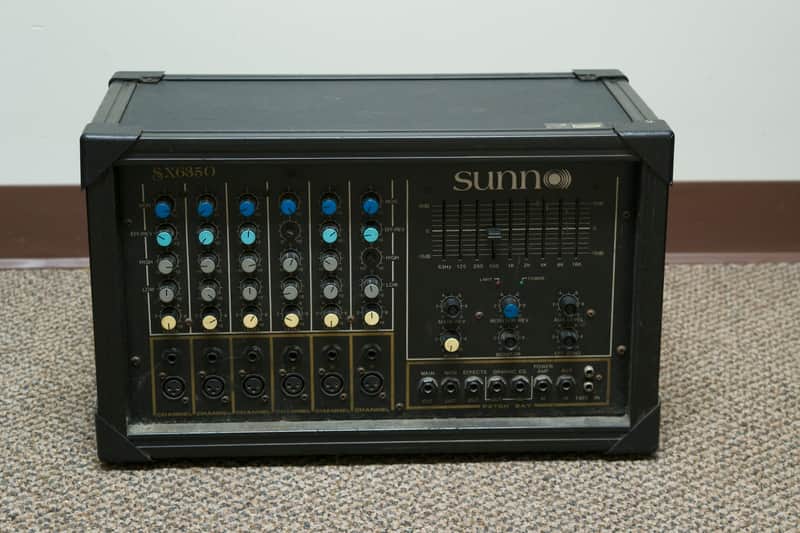 Sunn SX6350 350 Watt Powered Mixer Black | Reverb