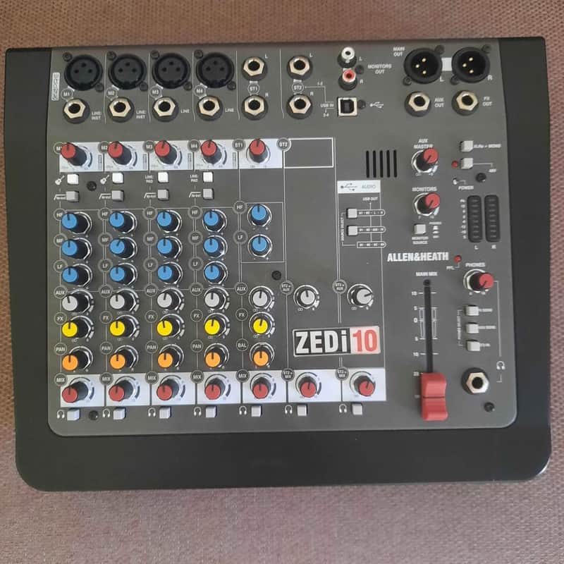 Allen & Heath ZEDi-10 Compact 10-Input Hybrid Mixer/USB Interface 2015 - Present - Black image 1