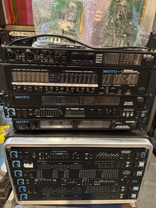 MOTU 2408 mk3 PCI Audio Interface 2000s - Black image 1