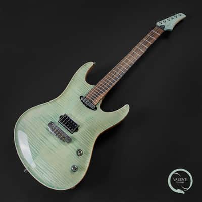 Valenti Guitars Nebula Carved #155 - Ice Blue - Ex Demo image 2