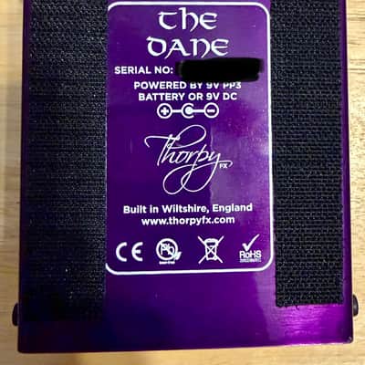 ThorpyFX The Dane Peter Honore Signature Overdrive / Boost 2010s - Silver / Purple image 3