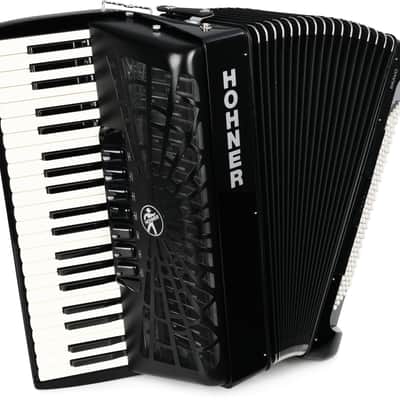 4846 - Black La Melodiosa Model 70 Piano Accordion LMMH 41 120