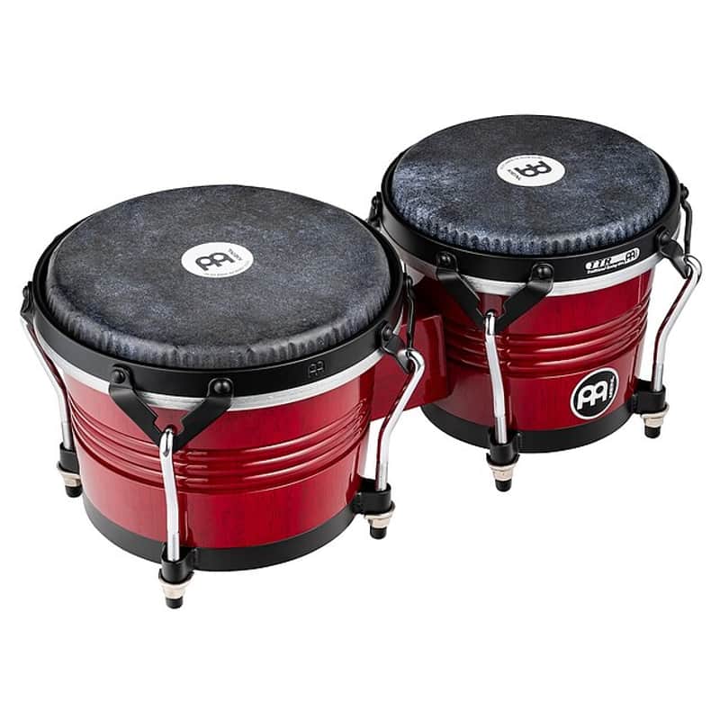 MEINL WBTR300WR Traditional Wood Bongo 6 3/4+8 Zoll Wine Red image 1