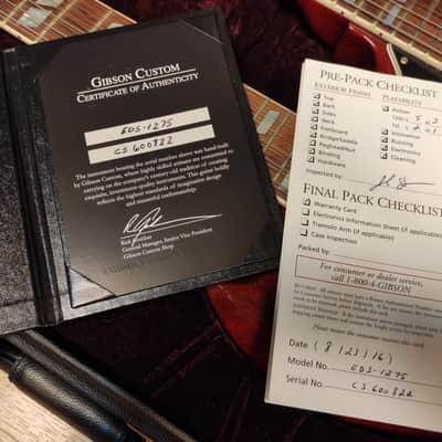 2016 Gibson Custom Shop EDS-1275 CS Heritage Cherry HC Limited Edition LZ Jimmy page Guitar image 10