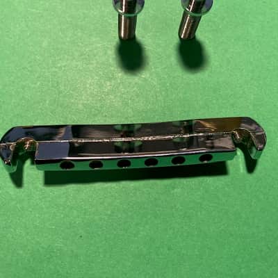 Gibson LP Jr. Wraparound Bridge Tailpiece Non-Compensated 2006 Chrome image 3