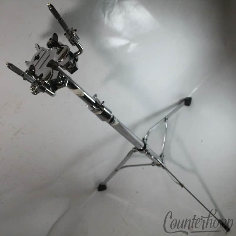 Ludwig Double Tom Drum Stand Black/White Rocker Sticker Tripod LM442TSR+Auxiliar image 1