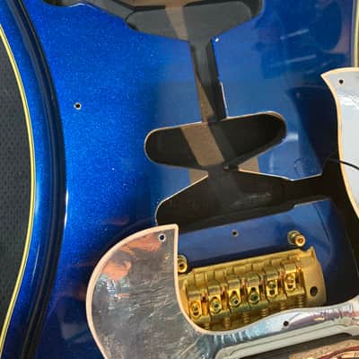 Guyatone LG-2100M Sharp 5 MIJ 1994 Blue Made in Japan w/ Hard Case image 22