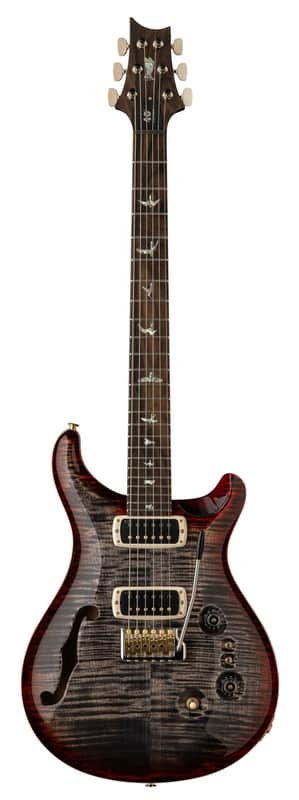 PRS 40th Anniversary Custom 24-08 Semi-Hollow Limited Edition 2025 - Charcoal Cherry Burst Signed image 1