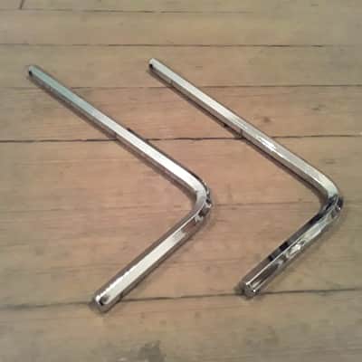 Ludwig Vintage Hex Mounting Arm Rods (Pair) - Polished Chrome image 4