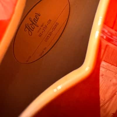 Hofner HI-J5F-CN 2006 - Cinnamon Finish image 7