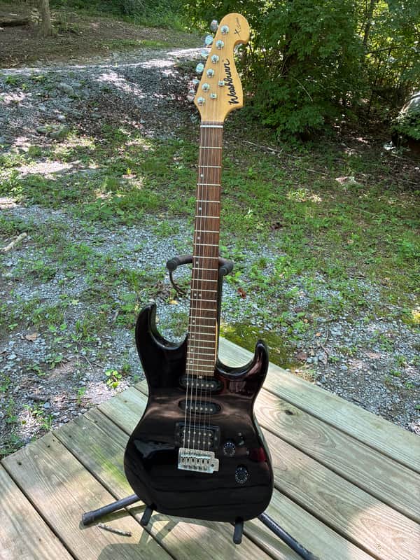 Used Washburn X Series Black Solid Body Electric Guitar image 1