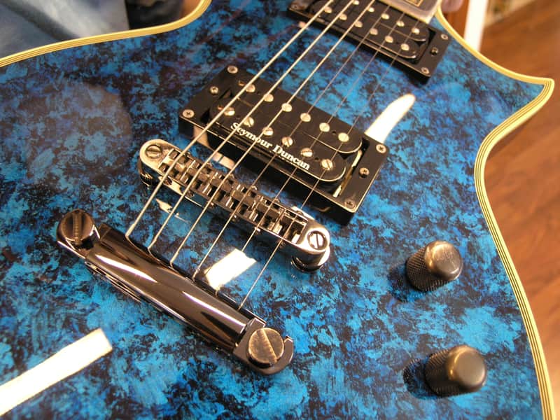 ESP Eclipse STD 2011 - Planet Blue Custom Finish - MINT + Original Case image 1