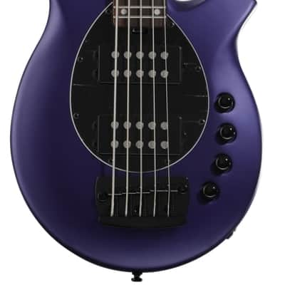 Sterling By Music Man Bongo 5 Electric 5-string Bass Guitar - Firemist Purple Satin image 2