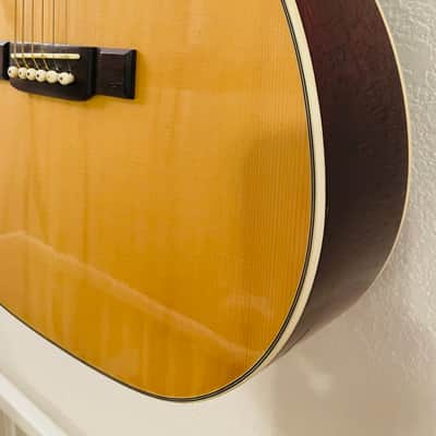Washburn  F-10S Acoustic Folk Guitar Solid Spruce Top Mahogany Back Sides 2020 Natural/Cherry image 8