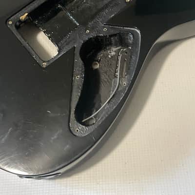 2000's Indonesian Ibanez RG370DXL Lefty Black Basswood Guitar Body Floyd Ready Project image 17