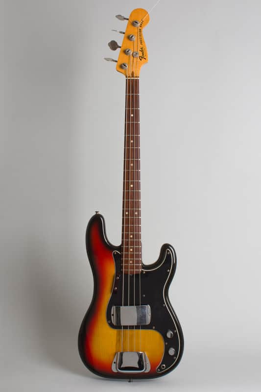 Fender  Precision Bass Solid Body Electric Bass Guitar (1976), ser. #76-51232, original black tolex hard shell case. image 1
