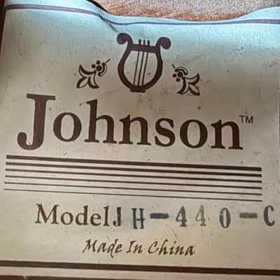 Johnson Model JH-440-C Hollow-Body Electric Guitar, MIC (Used) image 7