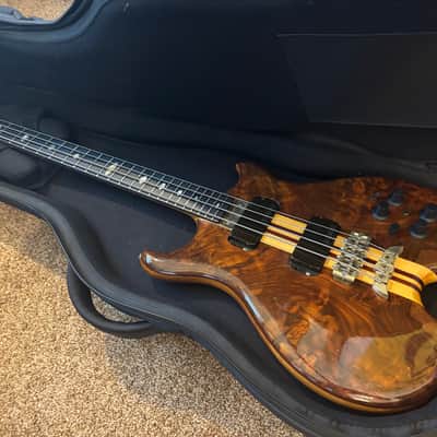 Alembic 20th Anniversary AM 4 string Bass guitar Omega Burl Walnut image 21