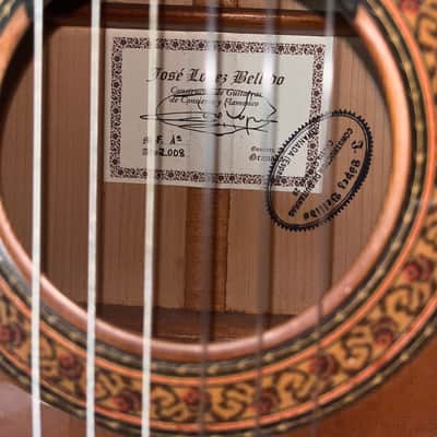 José López Bellido Flamenco Guitar F.A. 2008 - Cedar image 11