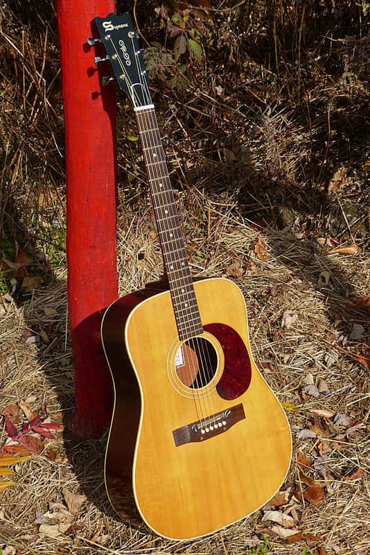 1965-66 Harptone-made Supreme A-6N dreadnought guitar image 1