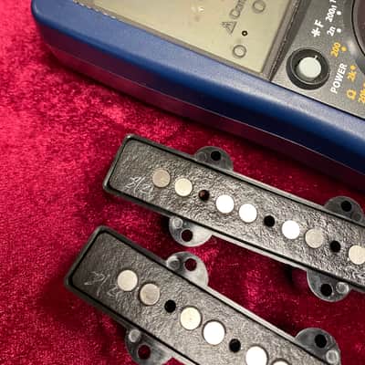 General Vintage Tone  Jazz bass Hand wound Pickup set 1960s Scatter Made GVT Rwrp image 5