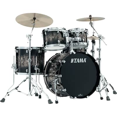~NEW!~ TAMA Starclassic Walnut/Birch 4-Piece 10/12/16/22 Drum Kit Set in Molten Platinum Burst *IN STOCK* image 6