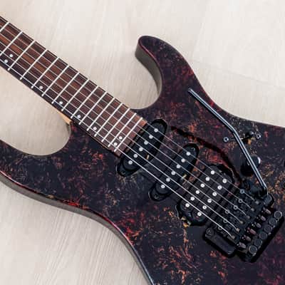 1994 Hamer USA Centaura GCTS-JR-2 Iridescent Swirl HSS Superstrat, Near-Mint w/ Case image 7