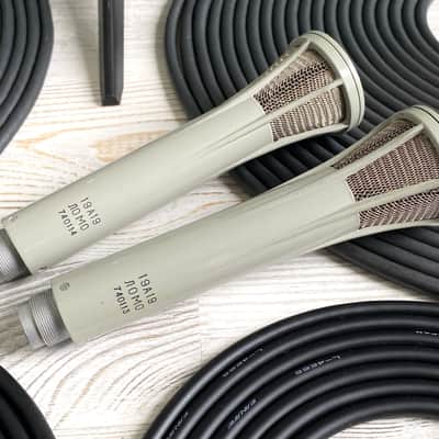 1974 Matched Stereo Pair Of Lomo 19A19 Tube Condenser Microphones w/Consecutive Serial Numbers image 12