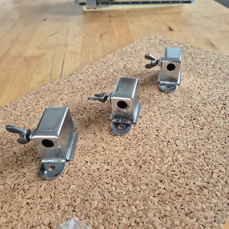 ~1980 Sonor Champion / Action Floortom Leg brackets Chrome