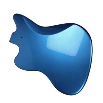 Metallic Blue Metal Alder Jazzmaster Style Guitar Body image 4