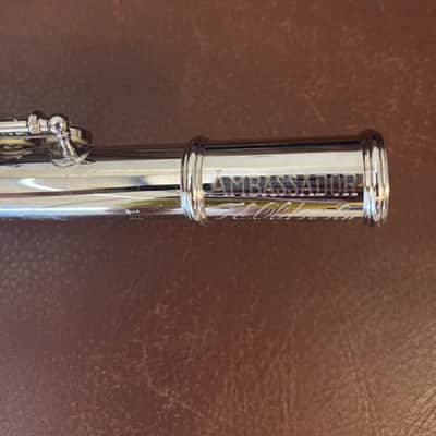 Olds Ambassador A-75 Flute (silver plated) SN 174032 (new head cork) image 3