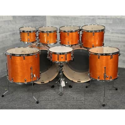 Yamaha Stage Custom Birch 9pc Drum Set (24" Double Bass) Honey Amber image 2