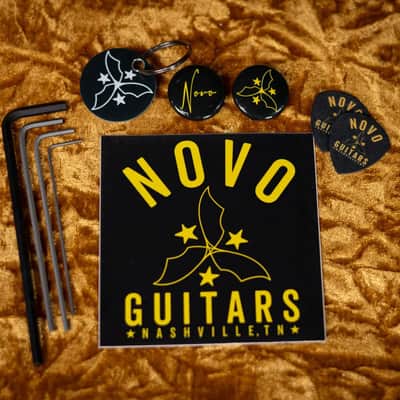 Novo Custom Shop Miris J Semi-Hollow Electric Guitar - Matrix Sparkle with Gig Bag image 15