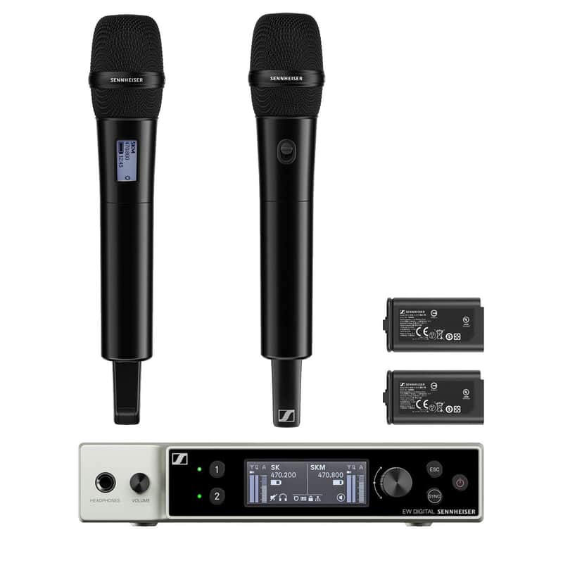 Sennheiser EW-DX 835-S Set Dual Handheld Microphone System (Q1-9 Band) (B-Stock) image 1