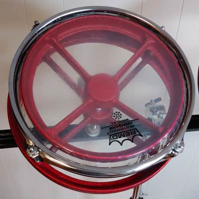 Roto Tom Style Drums 8"-10" Set with Stand / Red Sparkle! image 4