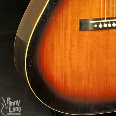 Pre-War Guitars Model J Slope Shoulder Acoustic Guitar With Case Distress Level 2 image 7