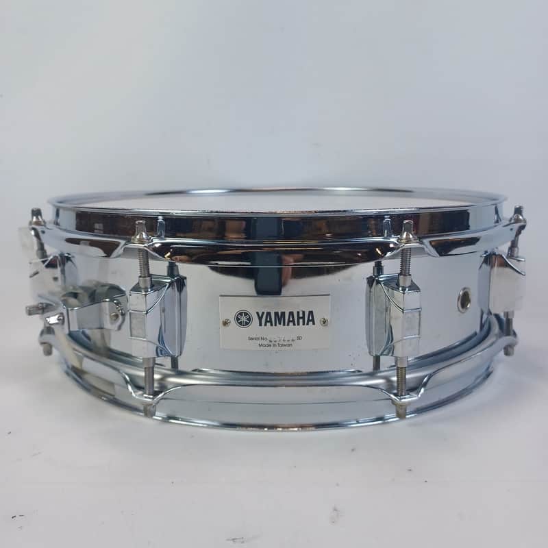 Yamaha 4x13"Steel Shell Piccolo Snare Drum Chrome Triple-Flange Rim 8Lug+Muffler image 1