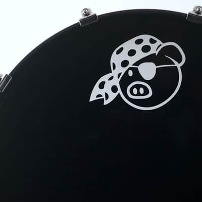 Pork Pie Percussion 4-Piece Custom Drum Set in Clear/Blue Acrylic image 13