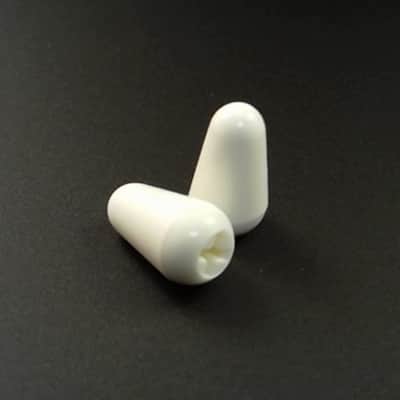 True Custom Shop® 2 White Switch Tips for Fender Strat Stratocaster USA & Import Switches image 1