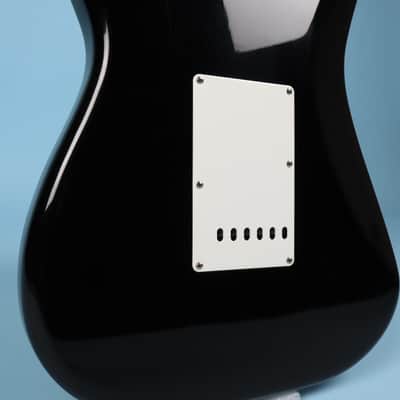 1989-1990 Fender MIJ Stratocaster Strat Japan Maple Neck Black Electric Guitar image 11