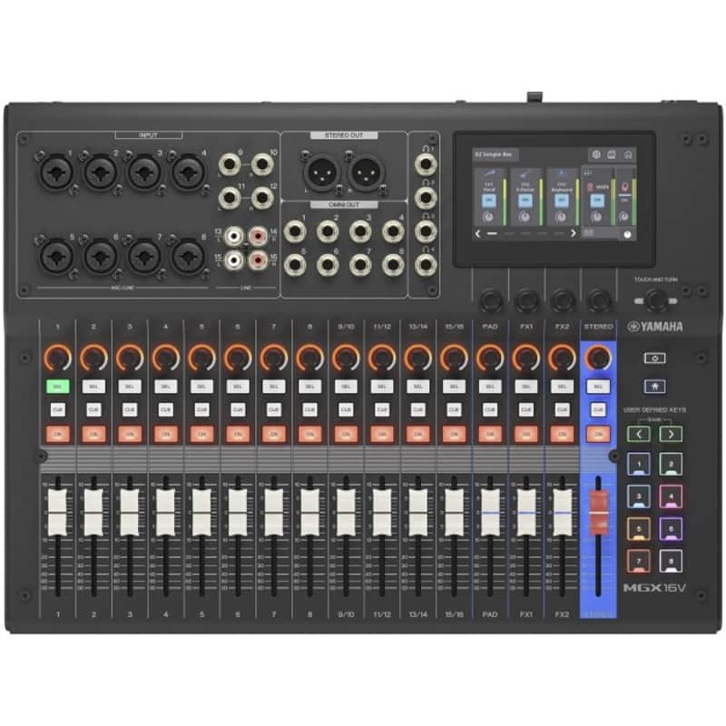 Yamaha MGX16V Digitalmischpult mit Video-Interface schwarz image 1