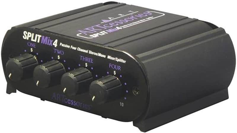 ART SPLITMIX4 Passive Four Channel Stereo / Mono Mixer / Splitter image 1