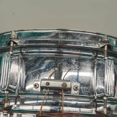 ⚡Vintage Rogers R380 14"X5" Steel Chrome Snare Drum ⚡ image 9