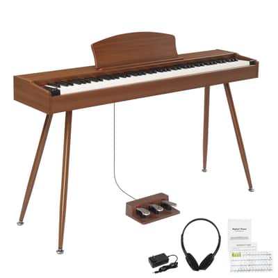 88-Key Fully Weighted Digital Piano w/ Bluetooth MIDI USB Triple Pedal & Stand image 6